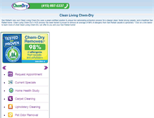 Tablet Screenshot of cleanlivingmarin.com